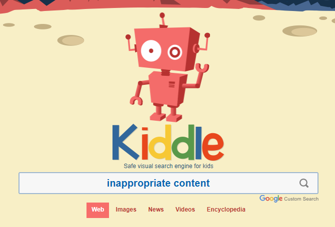 Пълното ръководство за родителски контрол Kinder Search Engine