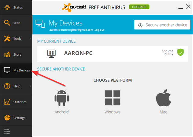 Avast - Моите устройства