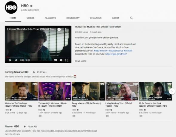 Гледайте HBO клипове безплатно в YouTube