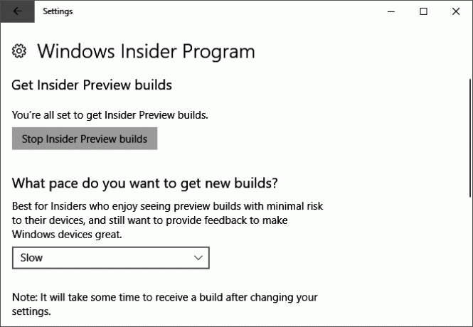 Как да накарате Windows 10 Creators Update Now Settings Windows 10 Insider Preview Build Settings 670x463