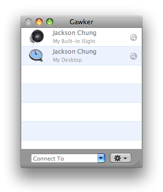 Направете повече с вашата уеб камера, като използвате Gawker & Eyesight [Само за Mac] опции на gawker 2