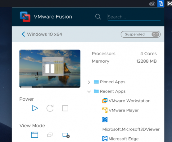 VMWare-Fusion-App-меню