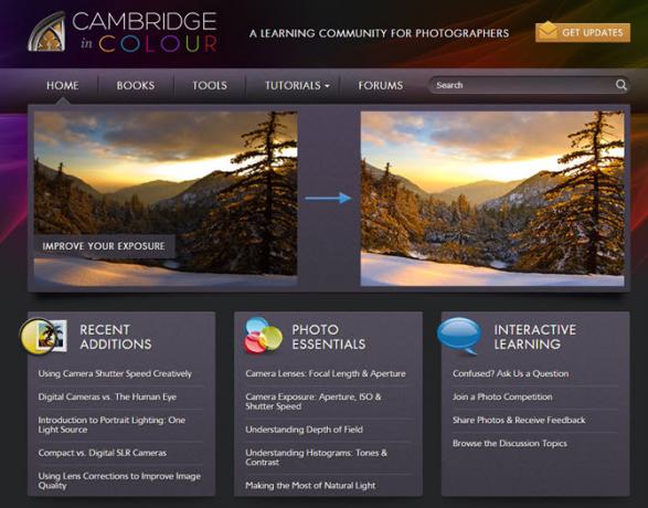 Уебсайт на Cambridge in Color