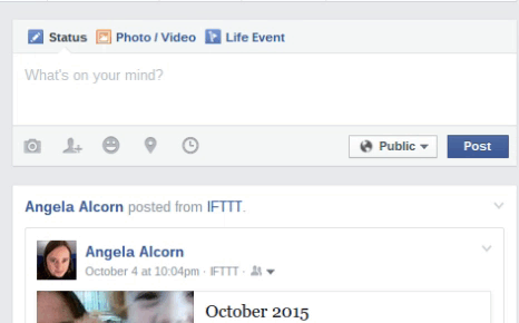 Facebook Life Event