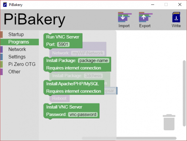 MakeUseOf Linux PiBakery програми