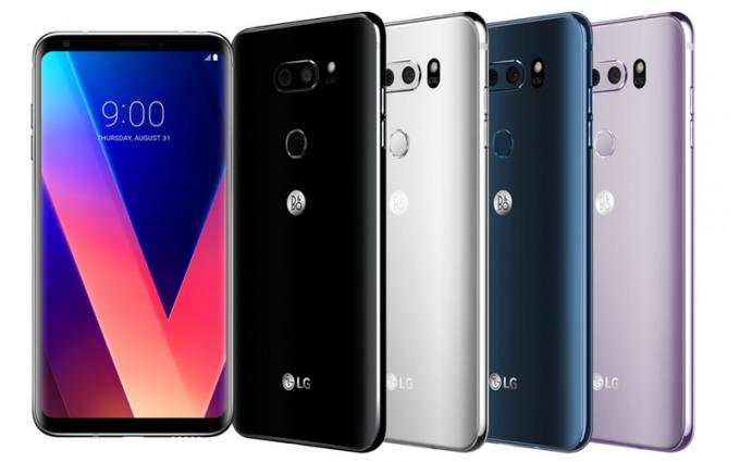 lg v30 цветове телефон