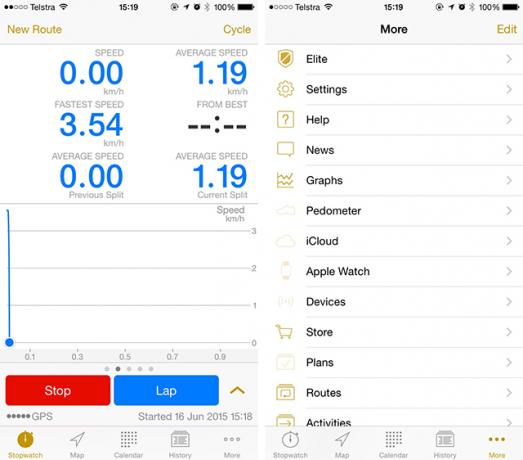 Различни: Най-добрият циклометър за приложения за колоездене на iPhone