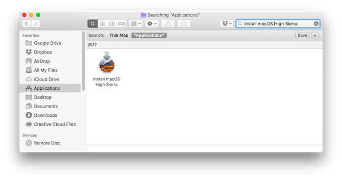 Как да деактивирате досадни известия за надстройка на MacOS High Sierra Изтрийте Mac OS High Sierra Update