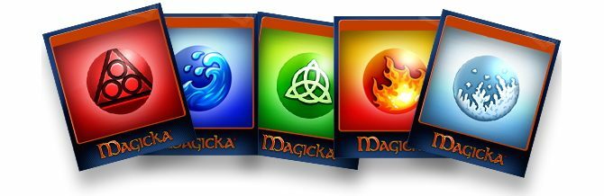 Парни търговски карти за играта Magicka