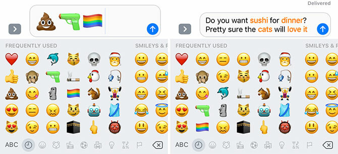 iOS 10 съобщения Emoji