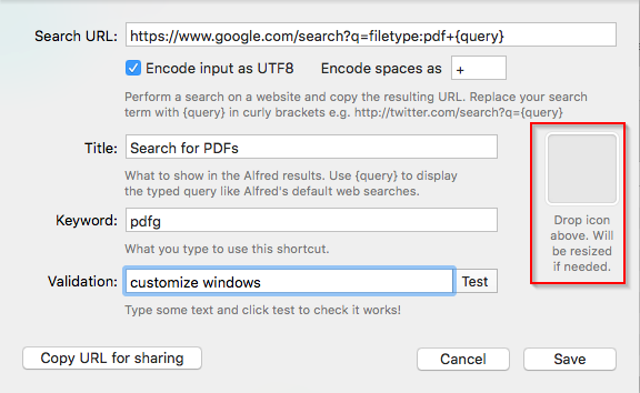 Alfred персонализирано търсене за Google pdfs