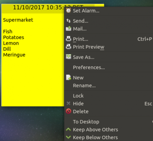 5 малки полезни лепкави бележки за Linux muo linux stickynotes възли