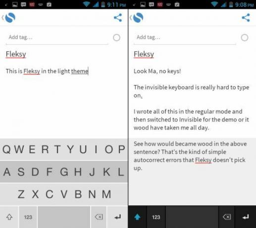 Fleksy-за-Android-Light-Theme-Невидим-Mode