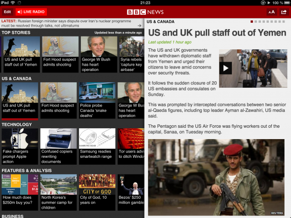 Вземете поправка на iOS International News от BBC bbcnews liveradio 590x442