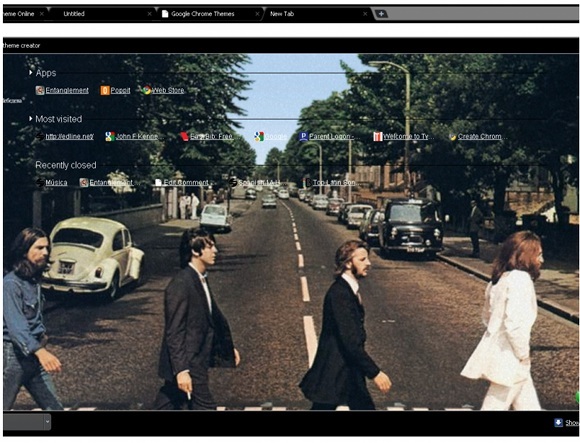 Екранът с 10 най-готините теми за Google Chrome, заснети 2011 03 24 в 1