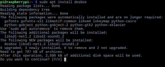 Инсталирайте DOSBox на Raspberry Pi