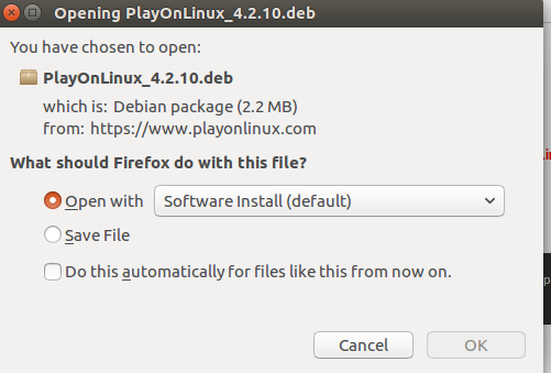 PlayOnLinux Install