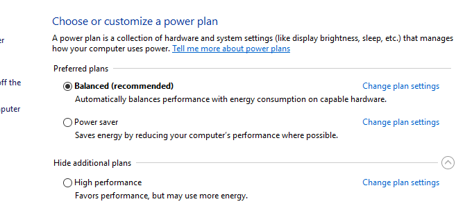 персонализирайте плана за захранване на Windows