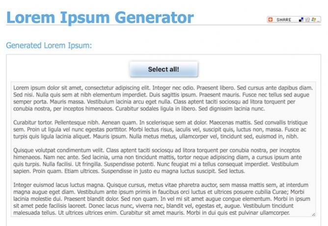 Как да създадете впечатляващи страници документи и шаблони на Mac Lorem Ipsum Generator