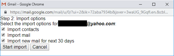 Импортирайте акаунта на Yahoo Mail в Gmail.