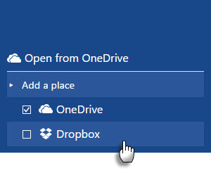 Запазване на файлове от Office 2016 в Dropbox