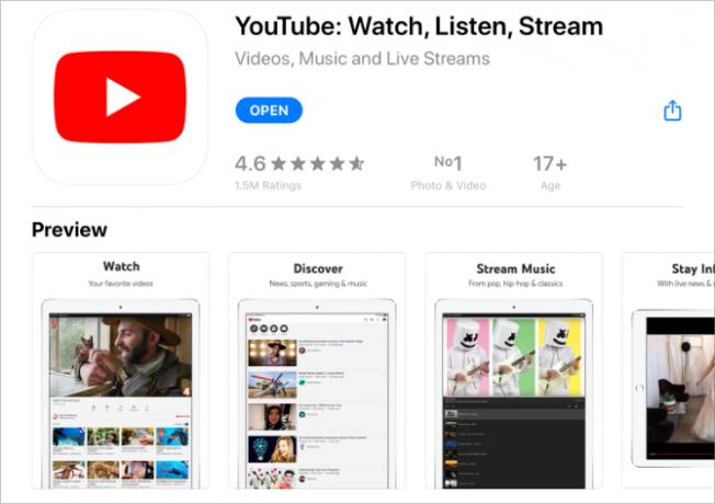 YouTube в App Store