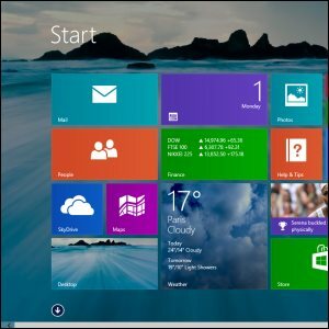 начален екран на Windows 8.1