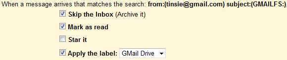достъп до съхранение в Gmail