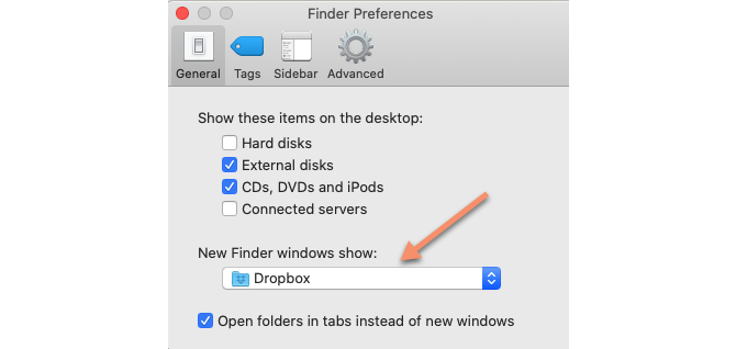 Предпочитания на Finder Mac