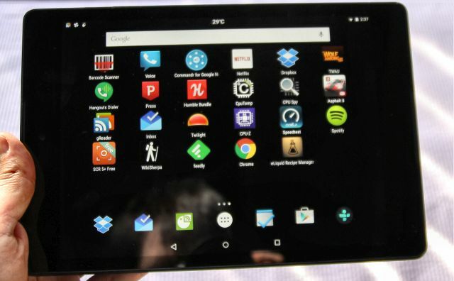 екран на Nexus 9