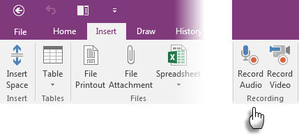 Microsoft OneNote - Аудио бележки