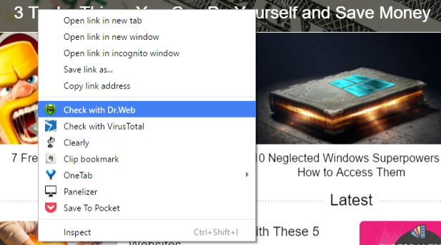7 безплатни антивирусни инструмента за вашия браузър: Сканиране на връзки, преди да щракнете върху drweb