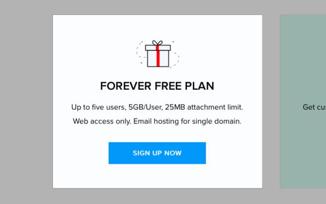 Подробности за плана на Zoho's Forever Free