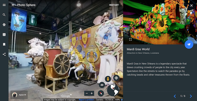 Цветни улични празници и карнавали Google Earth