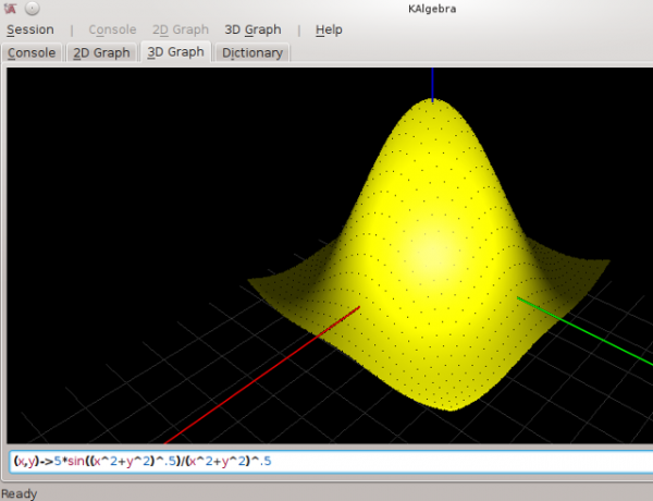 Linux-печеливша математика-kalgebra3d