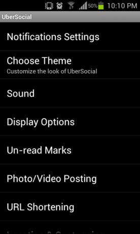 Поемете контрола над своя акаунт в Twitter с UbersSocial [Android 2.1+] ubersocial настройки