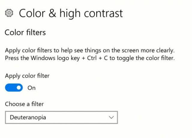 Потребители на Windows с оцветители: Изпробвайте този трик за по-добро разграничаване на цветовете WIndows10 Цветозащита e1510768851988