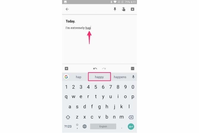 съветите на gboard тип по-бързо